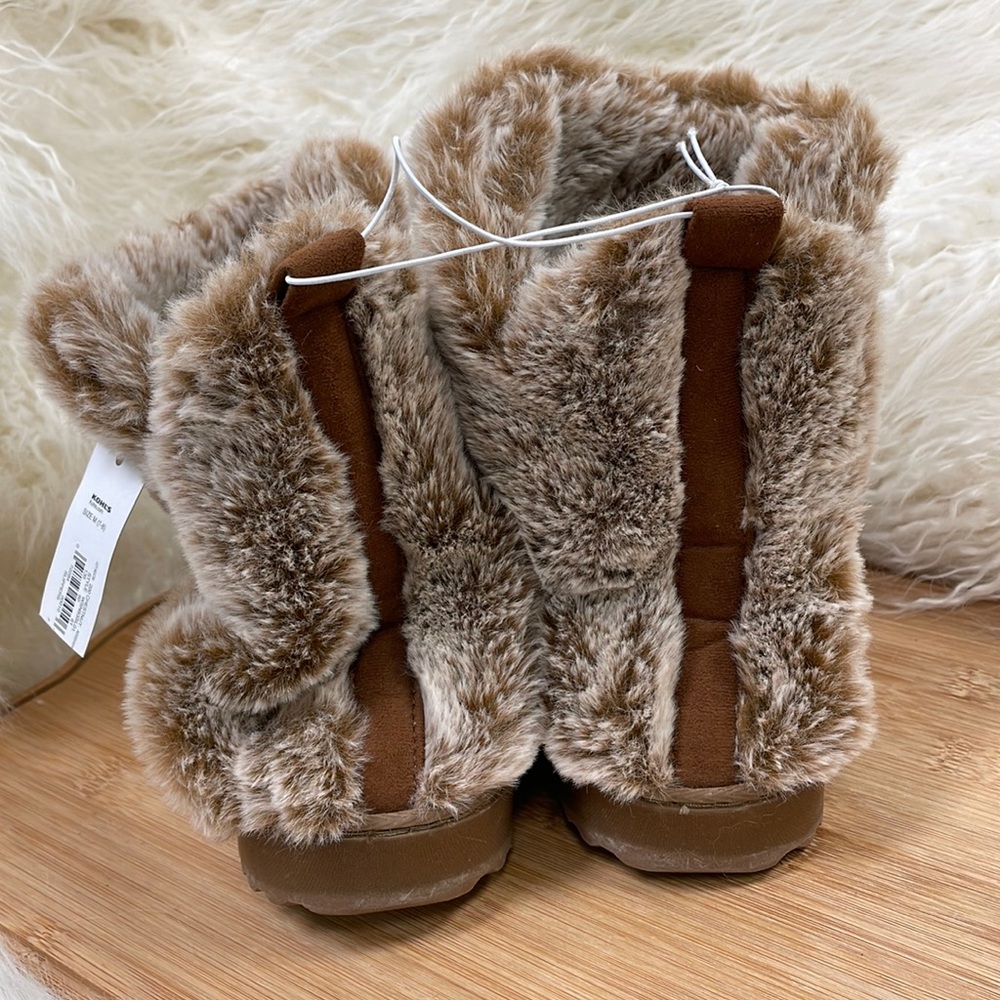 Sonoma // Ultra Plush Slouchy Rubber Sole Slippers Women Sz 7-8 Chestnut NWT - Picture 7 of 12